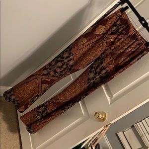 Paisley flare pants